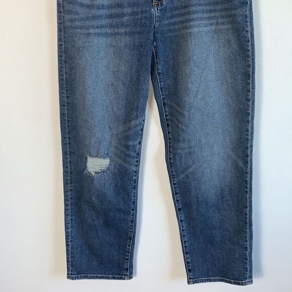 Joe’s Jeans The Niki Mid Rise Distressed Cropped Boyfriend Jeans Sz 30 - Picture 3 of 11